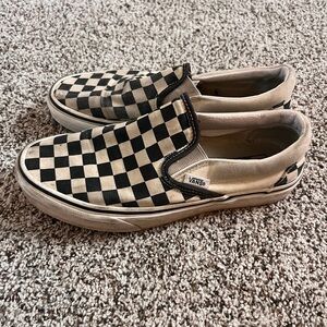 Checkered vans shoes